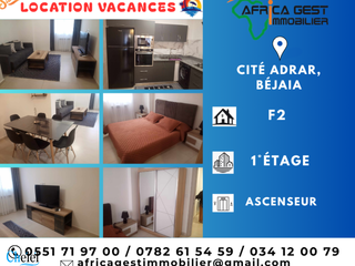 Location Appartement F2 Meublé Béjaïa Ville